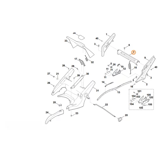 Stihl  Wspornik ukośny 6375 763 4501